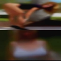 Naked woman head