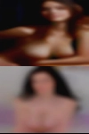 Older nude woman sunset